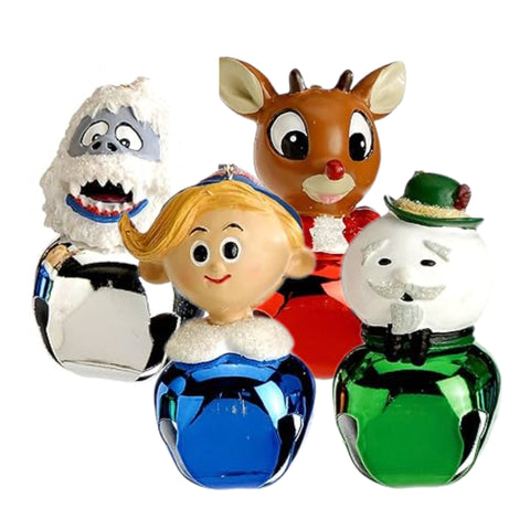 Assorted Rudolph & Friends  Jingle Bell Ornament, INDIVIDUALLY SOLD