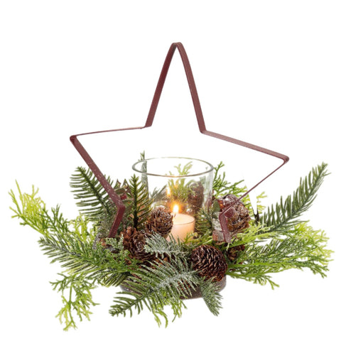 Star Tealight Candle Holder - BRONZE