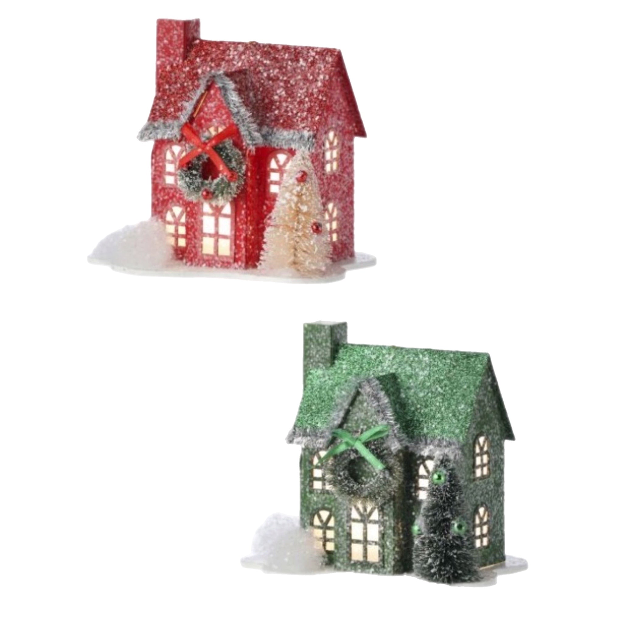 Assorted LED House Ornament, INDIVIDUALLY SOLD