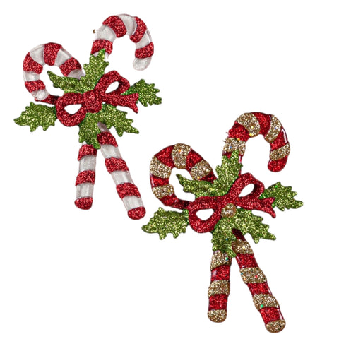 Assorted Candy Cane Ornament, INDIVIDUALLY SOLD