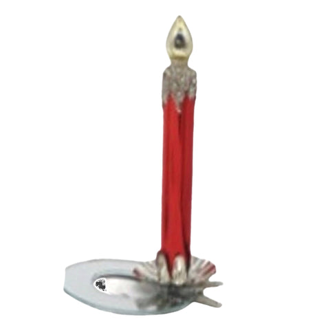 Red Clip On Candle Ornament