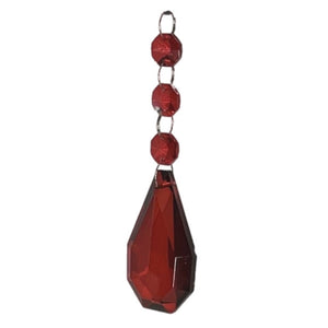 Red Crystal Drop Ornament