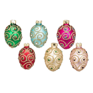 Assorted Swirl Egg Ornament, INDIVIDUALLY SOLD