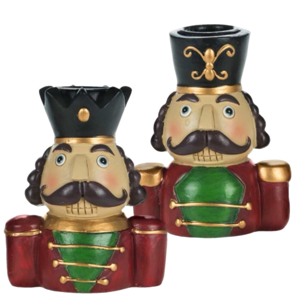 Assorted Nutcracker Taper Candle Holder, INDIVIDUALLY SOLD