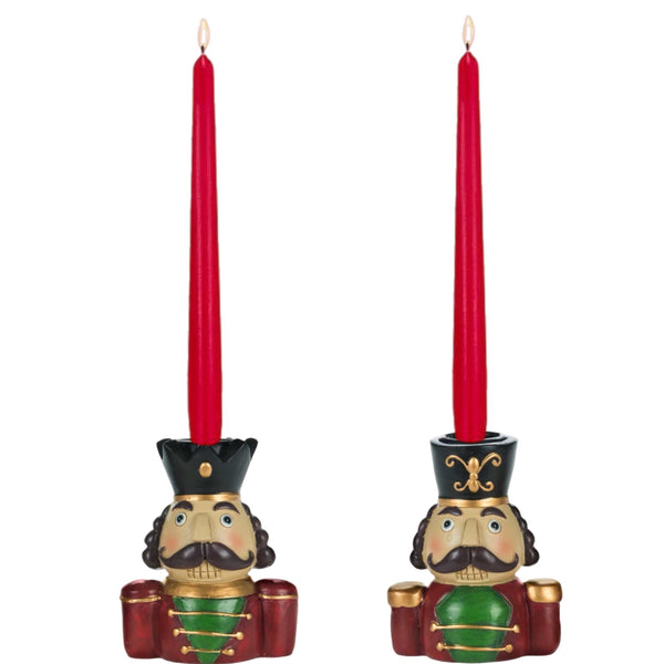 Assorted Nutcracker Taper Candle Holder, INDIVIDUALLY SOLD
