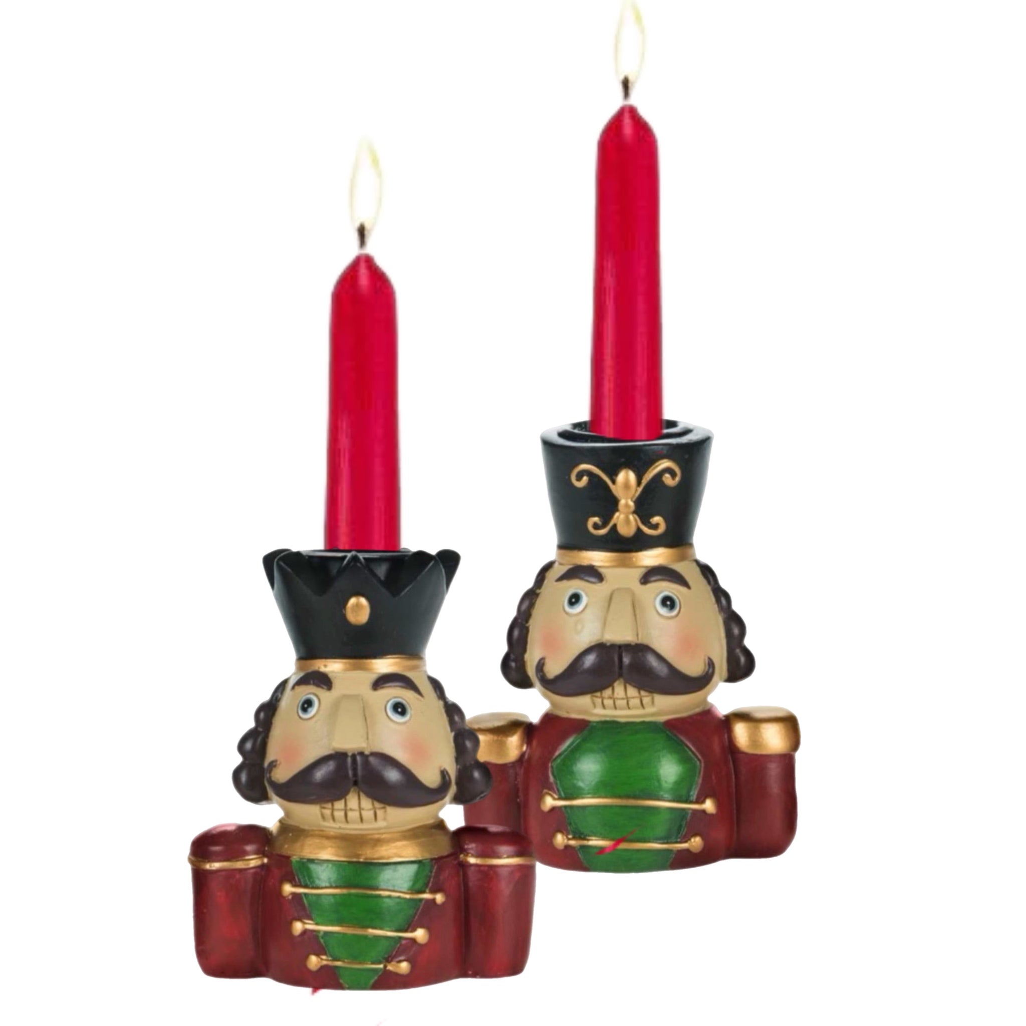 Assorted Nutcracker Taper Candle Holder, INDIVIDUALLY SOLD