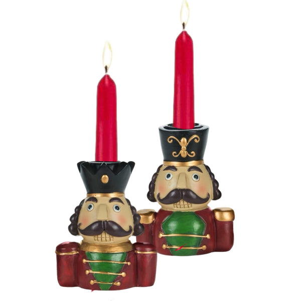 Assorted Nutcracker Taper Candle Holder, INDIVIDUALLY SOLD