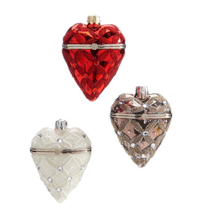 Assorted Kismet Heart Ornament, INDIVIDUALLY SOLD