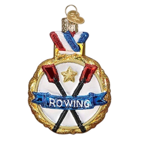 Rowing Medallion Ornament