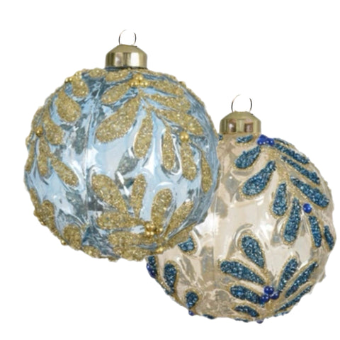 Assorted Gold Leaf Clear Ball, INDIVIDUALLY SOLD