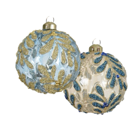 Assorted Gold Leaf Clear Ball, INDIVIDUALLY SOLD
