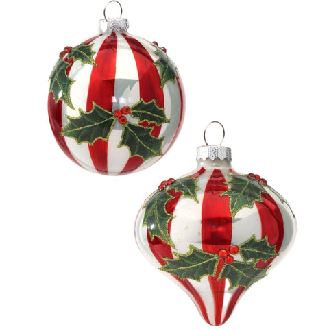 Assorted Holly Ball, INDIVIDUALLY SOLD