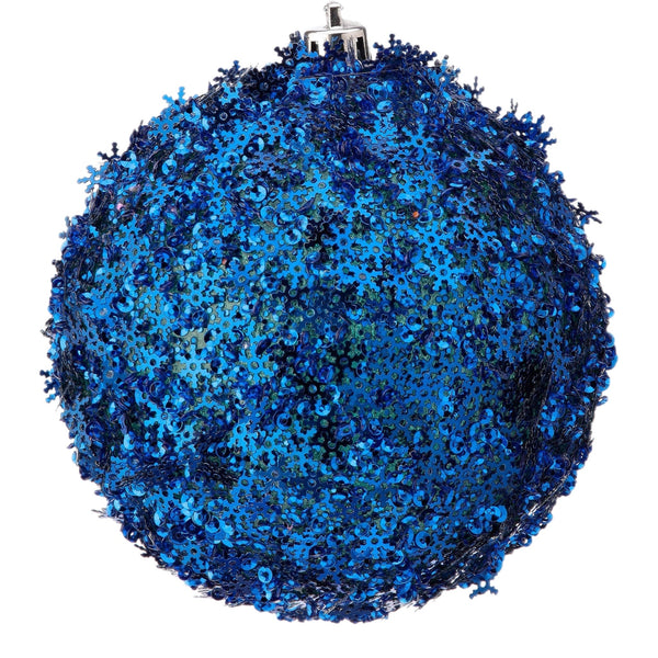 Assorted Sequin Snowflake Glitter Ball, INDIVIDUALLY SOLD