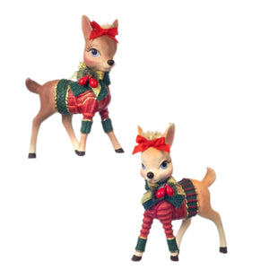 Assorted Deer Wearing Sweater Ornament, INDIVIDUALLY SOLD