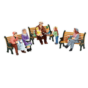 Snow Village: Sitting In The Village, Set Of 5