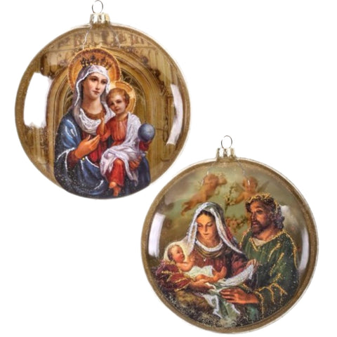 Assorted Nativity Disk Ornament, INDIVIDUALLY SOLD