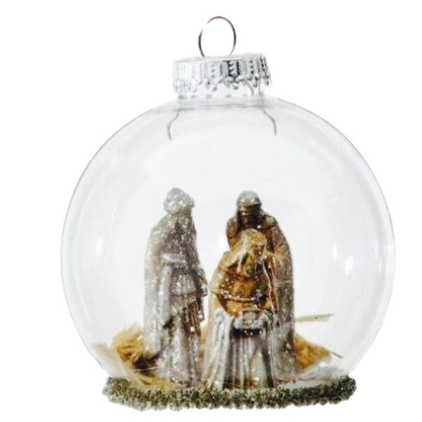 Assorted Nativity Scene Ball Ornament, INDIVIDUALLY SOLD