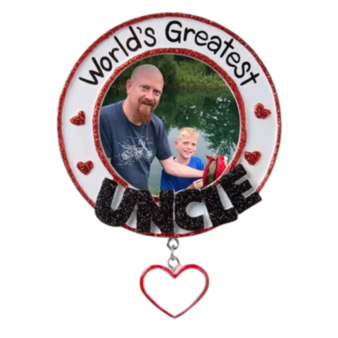 World's Greatest Uncle Frame Ornament