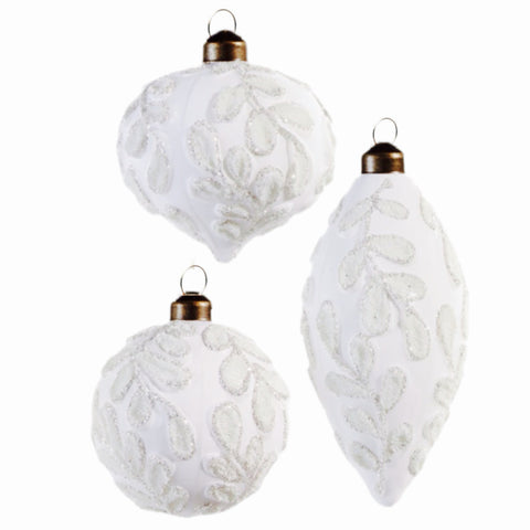 Assorted White Leaf Ball, INDIVIDUALLY SOLD