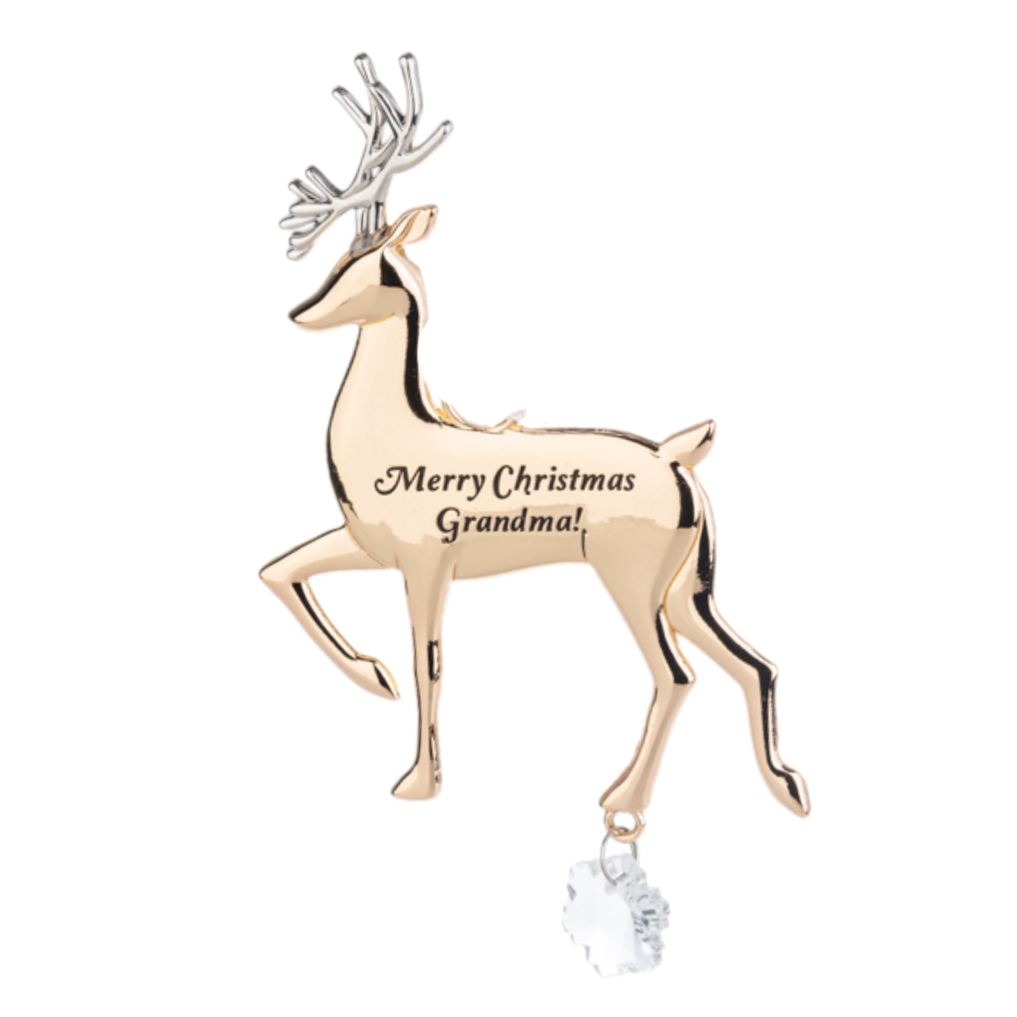 Merry Christmas Grandma Deer Ornament