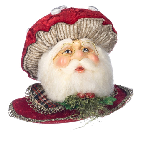 Santa Mushroom Head Ornament