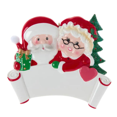 Mr & Mrs. Claus Ornament