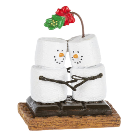 S'mores Kissing Under Mistletoe Ornament