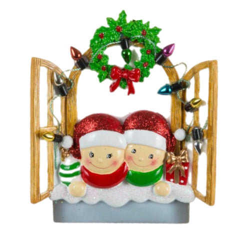 Window Frame Family Of 2 Ornament