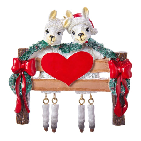 Llama Couple Ornament