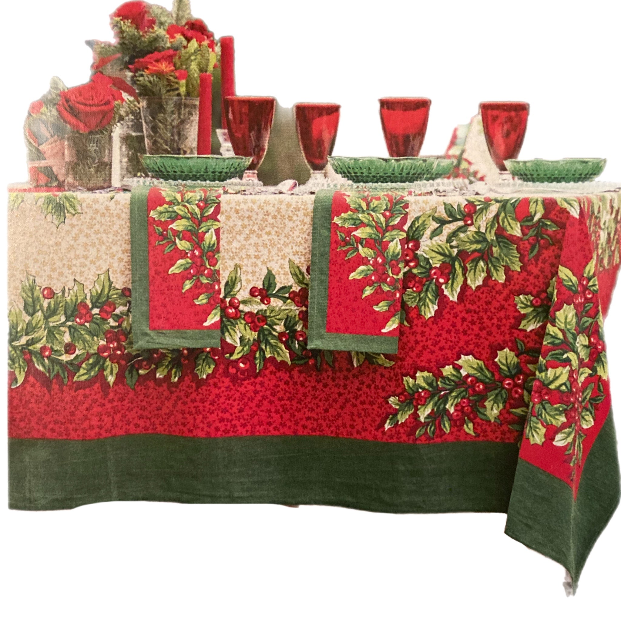 Merry Little Christmas Table Cloth