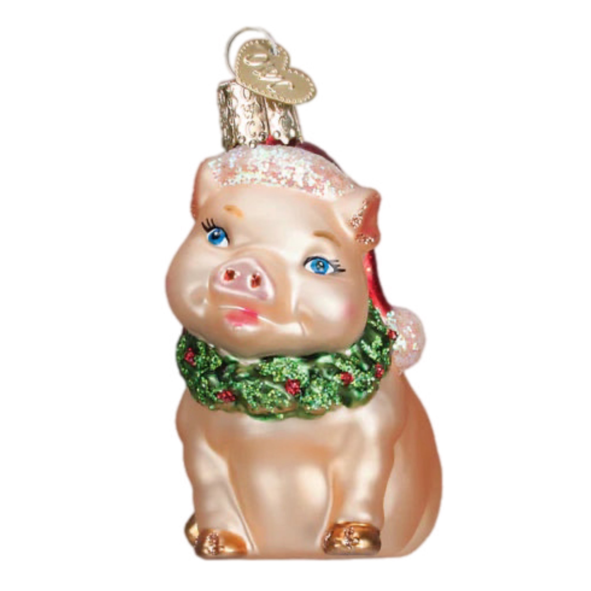 Holly Pig Ornament