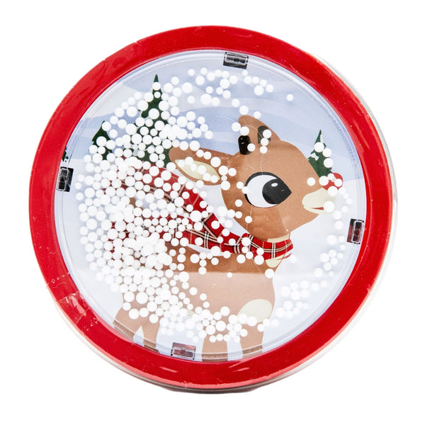 Rudolph Snowglobe Sweet Candy Cane Hard Candies