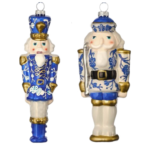 Assorted Delft Nutcracker Ornament, INDIVIDUALLY SOLD