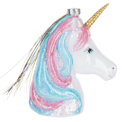 Unicorn Head Ornament