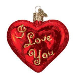 I Love You Heart Ornament