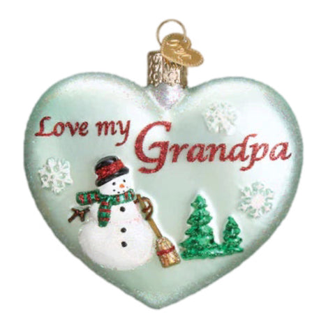 Grandpa's Heart Ornament