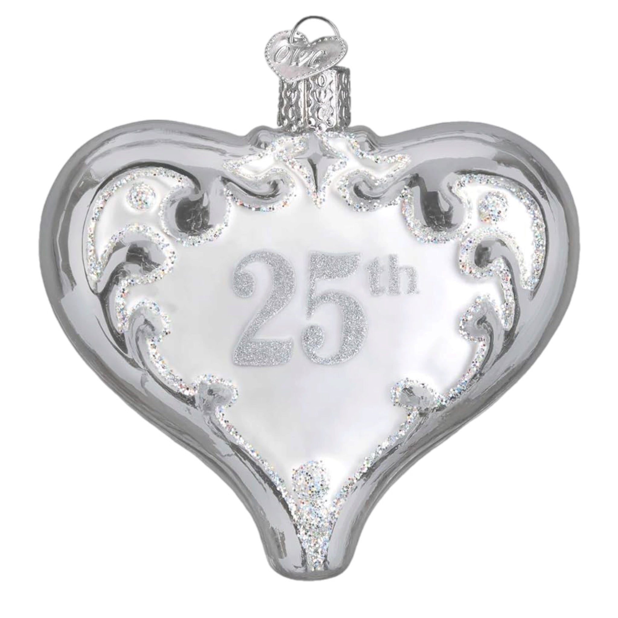 25th Anniversary Heart Ornament