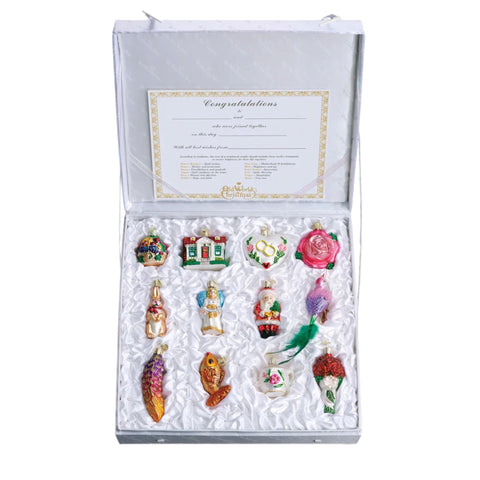 Bridal Collection Ornament Gift Box, Set Of 12