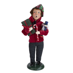 Byers Choice: Boy Holding Nutcracker