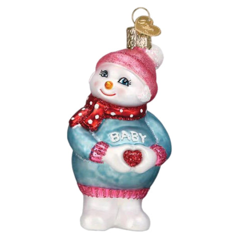 Expectant Snowman Ornament