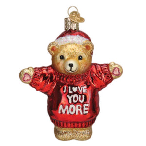 Baby's First Christmas I Love You More Teddy Bear Ornament: Gender Neutral