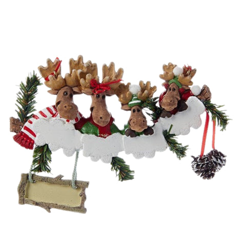 Moose Family Of 4 Ornament
