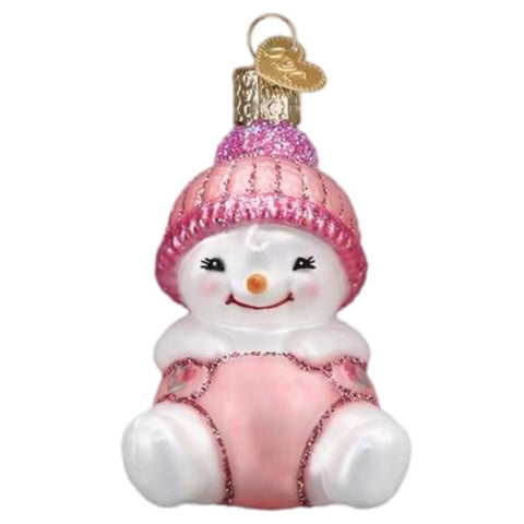 Baby's First Girl Snow Baby Ornament