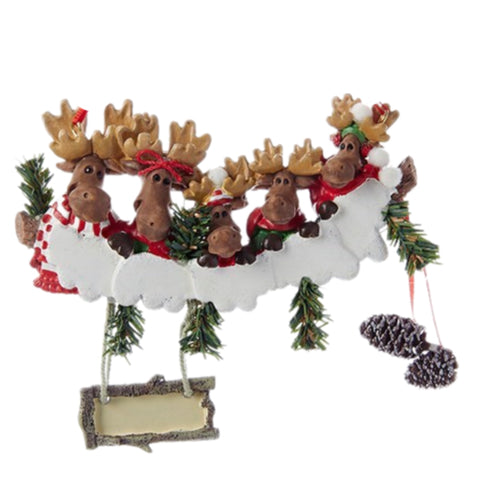 Moose Family Of 5 Ornament