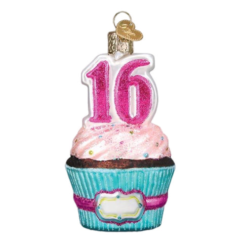 Sweet 16 Cup Cake Ornament