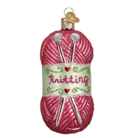 Knitting Yarn Ornament