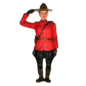 Canadian Mountie Ornament: Woman