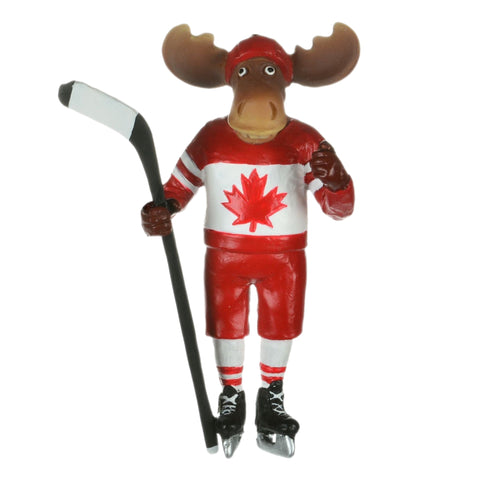 Hockey Moose Ornament