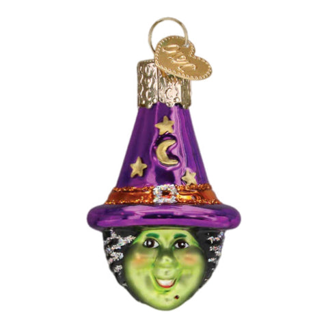 Mini Witch Head Ornament