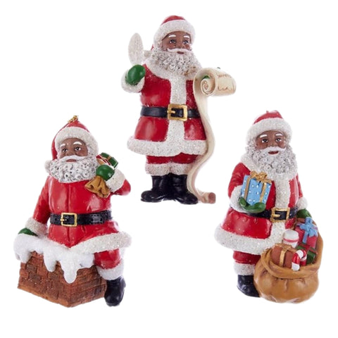 Assorted African Santa Ornament, INDIVIDUALLY SOLD